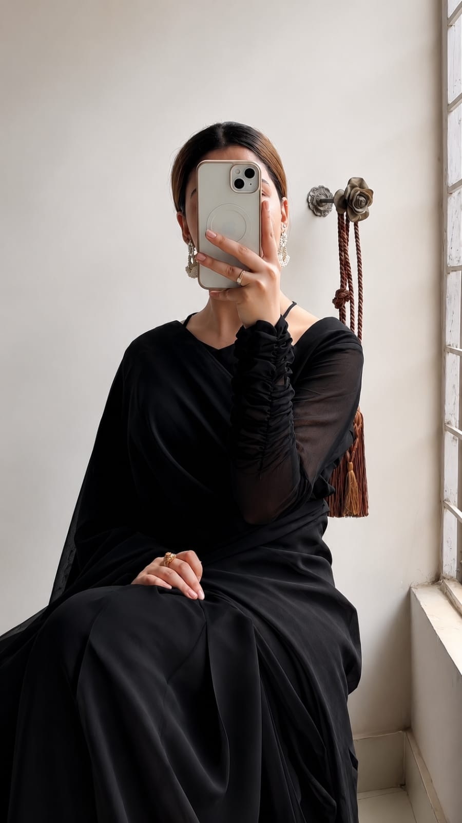 Eshal Luxury Black Saree
