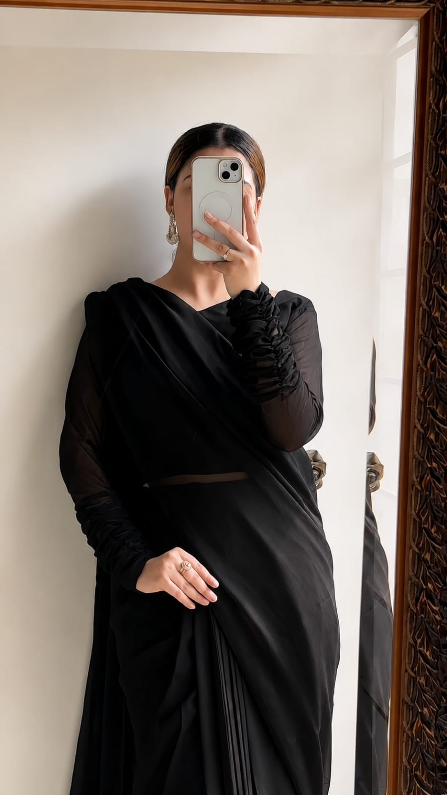 Eshal Luxury Black Saree