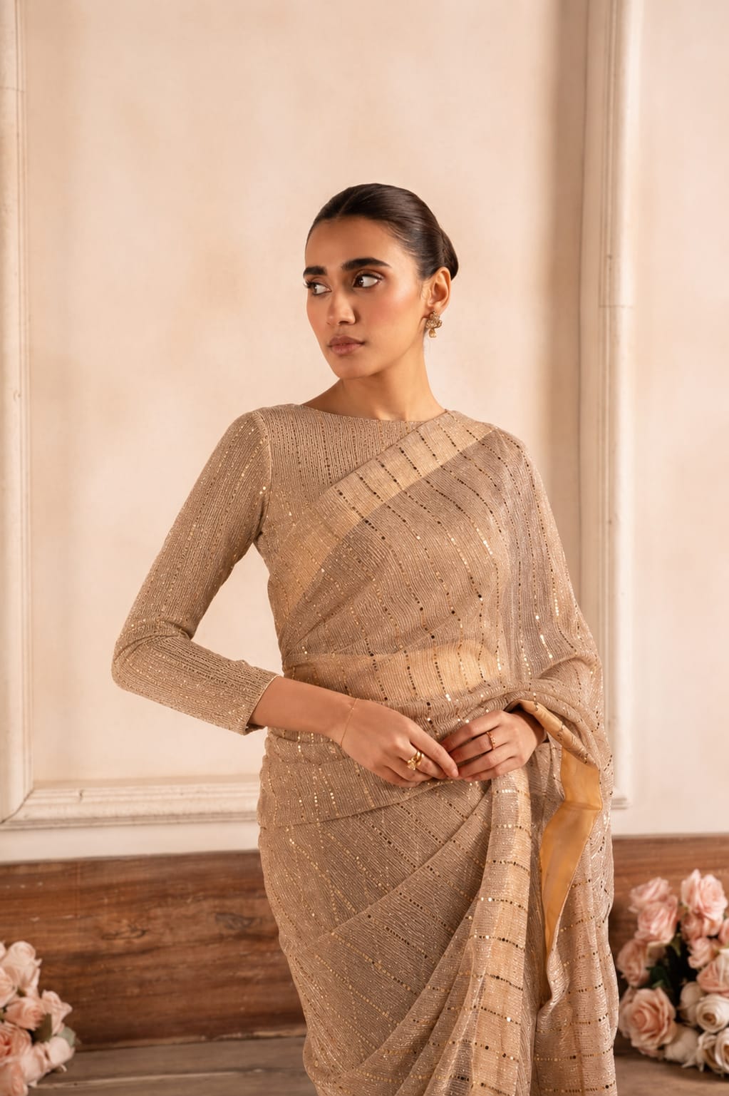 Layla Moonlight Saree with Elegant Looks
