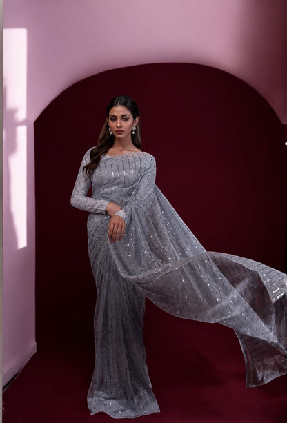 Layla Moonlight Saree with Elegant Looks