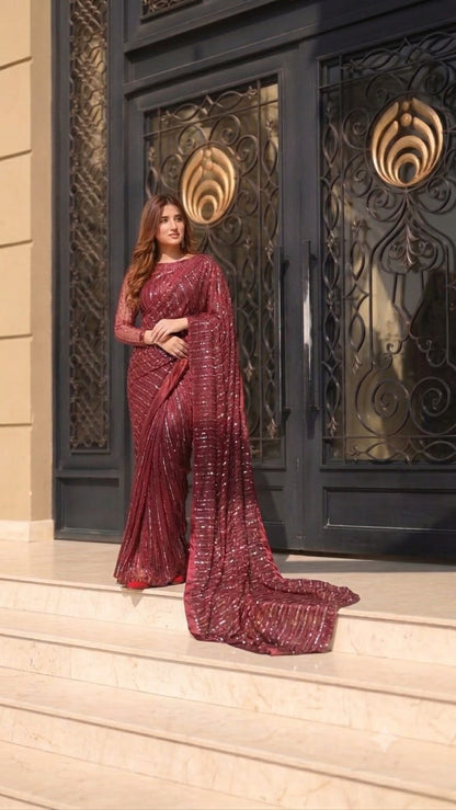 Layla Moonlight Saree with Elegant Looks