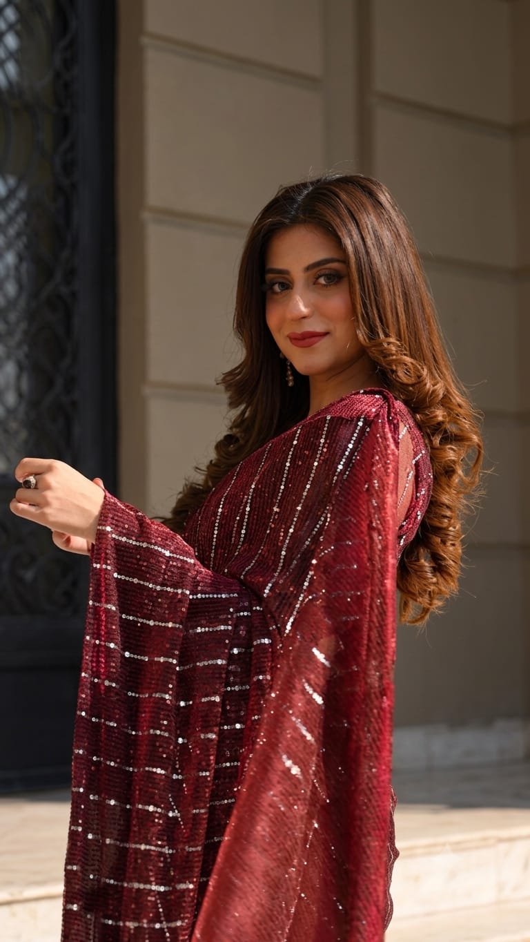 Layla Moonlight Saree with Elegant Looks